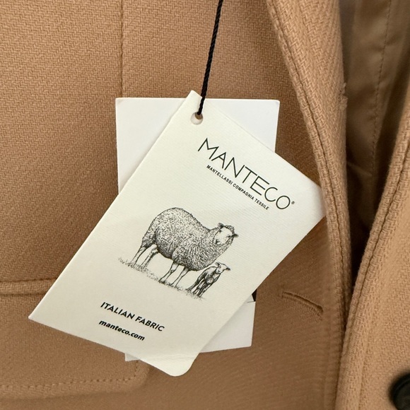 NWT Tan Overcoat. Italian wool - Picture 3 of 5